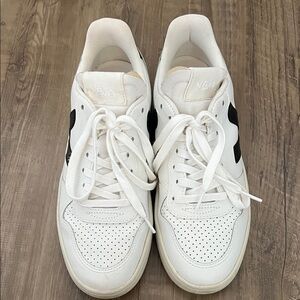 Veja Women’s White Sneakers with Black V Detail